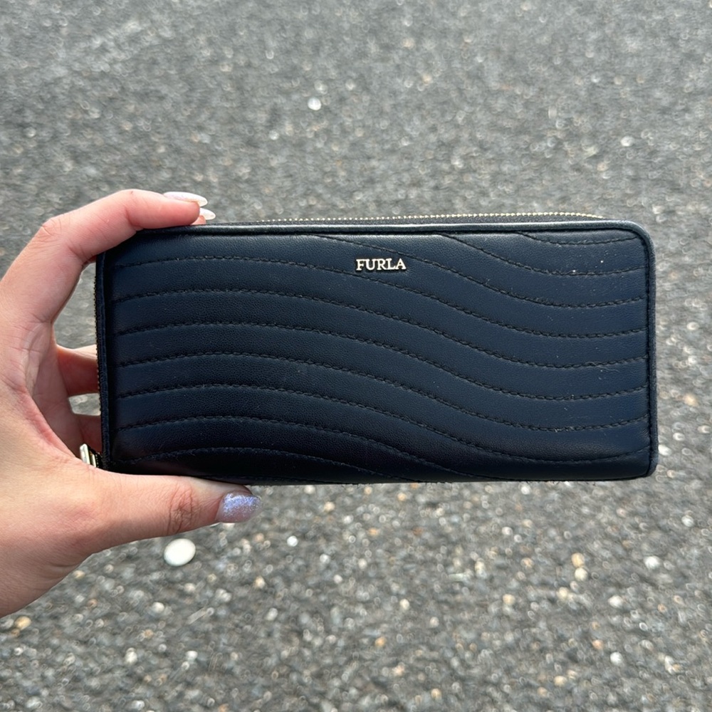Furla black wallet